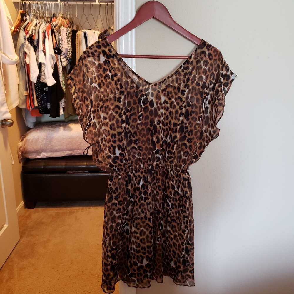 Sheer Leopard print dress